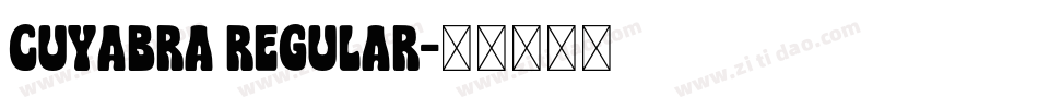 cuyabra Regular字体转换